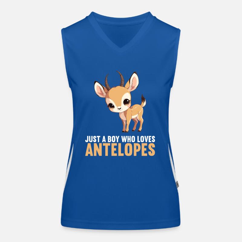 Antilope antilope antilope ouverte Débardeur respirant contrasté Femme