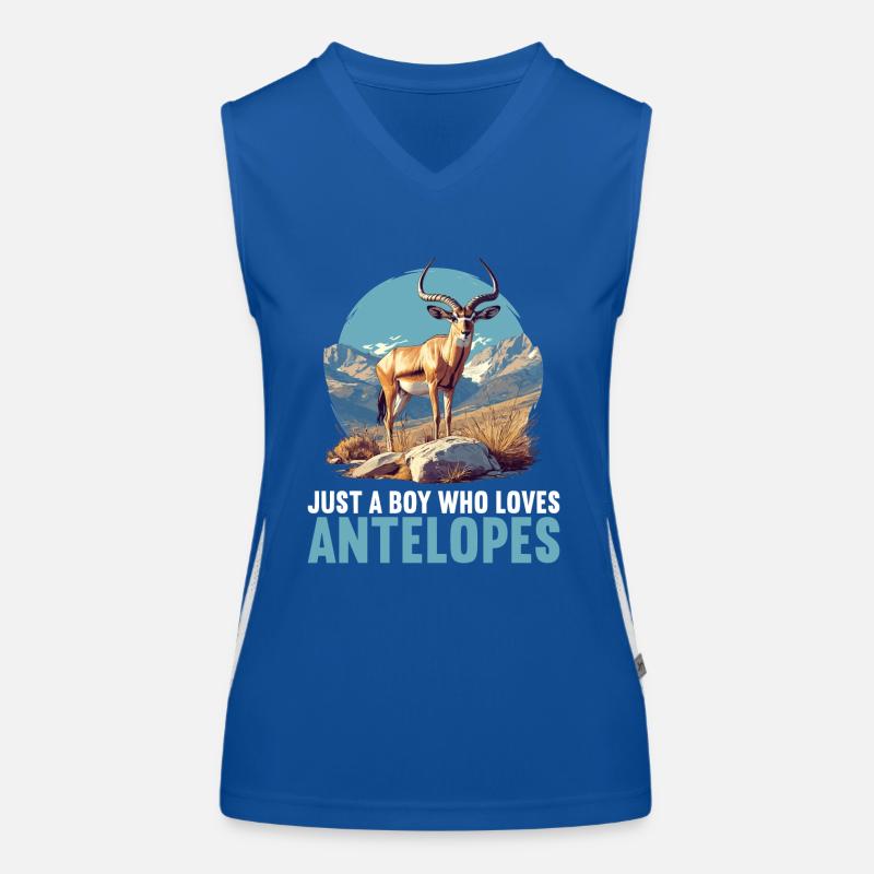Antelope Antilopen Antilope Funktionelles Kontrast-Tank Top für Frauen
