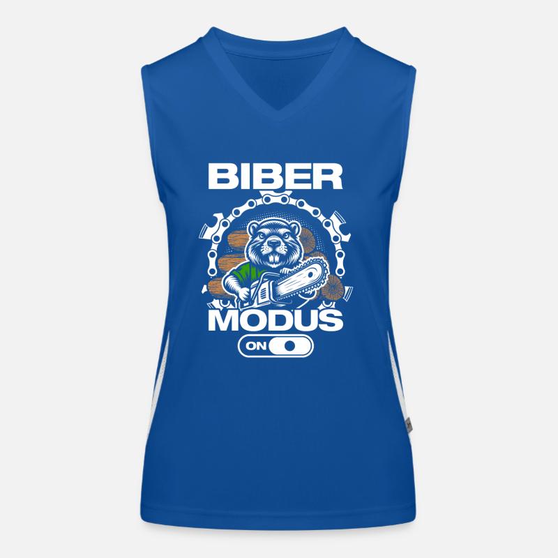 Beaver Mode Wood Making Forester Forester Women's Functional Contrast Tank Top