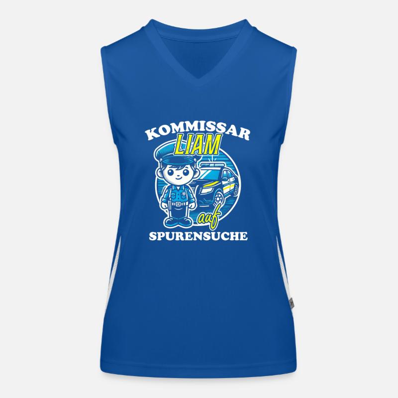Kommissar Liam Spurensuche Funktionelles Kontrast-Tank Top für Frauen
