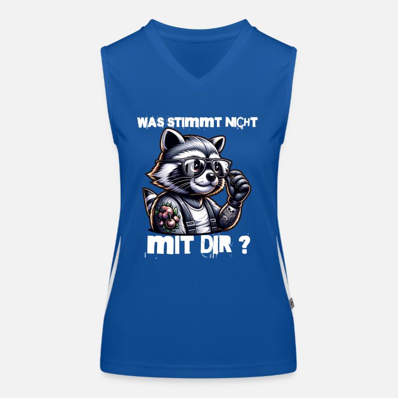 Ich hasse Menschen - Was stimmt denn mit dir nicht Funktionelles Kontrast-Tank Top für Frauen