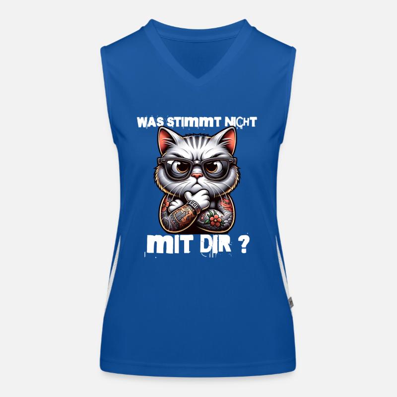 Ich hasse Menschen - Was stimmt denn mit dir nicht Funktionelles Kontrast-Tank Top für Frauen