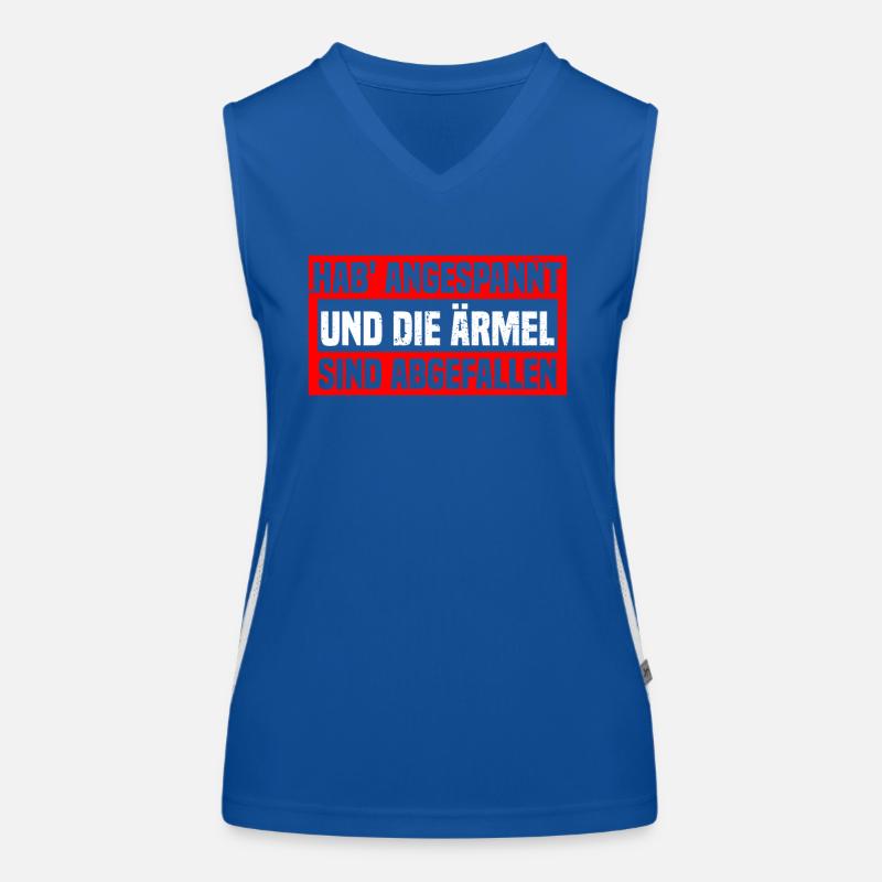 Tense Musculation Musculation Gym Musculation Musculation Débardeur respirant contrasté Femme