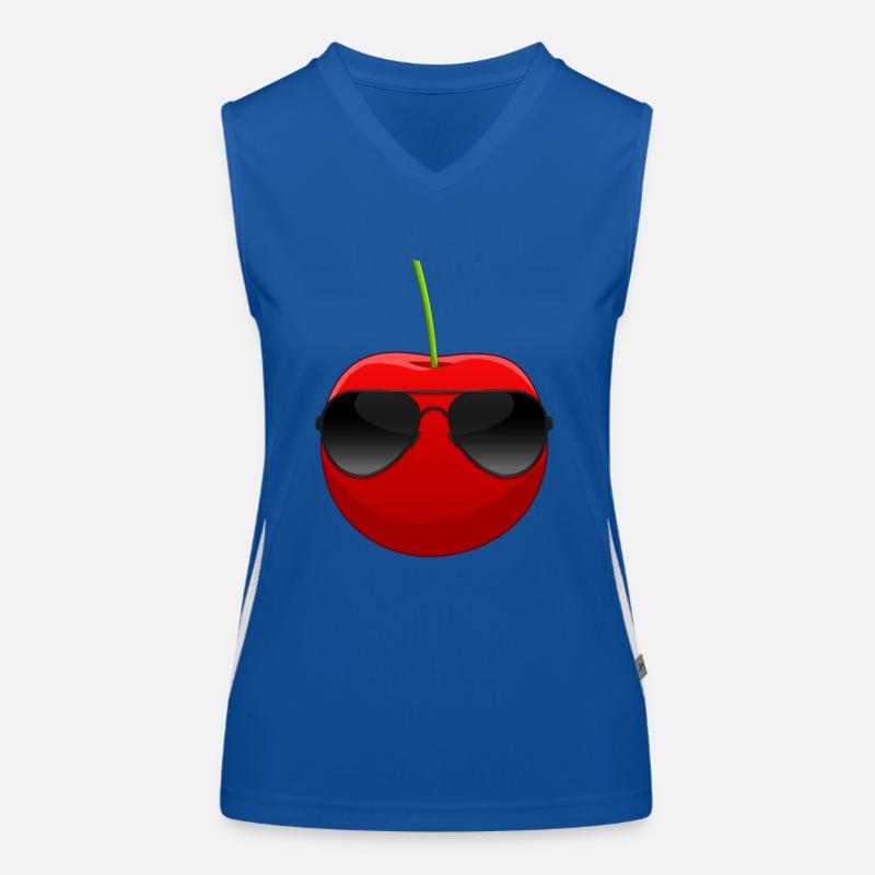 Süßkirsche Sauerkirsche Coole Kirsche Funktionelles Kontrast-Tank Top für Frauen