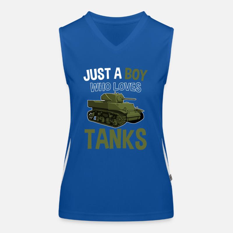 Panzerfahrer Armee Soldat Militär Panzer Funktionelles Kontrast-Tank Top für Frauen