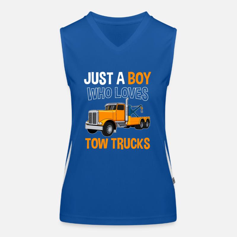 Abschleppdienst Abschleppfahrzeug Abschlepper Funktionelles Kontrast-Tank Top für Frauen