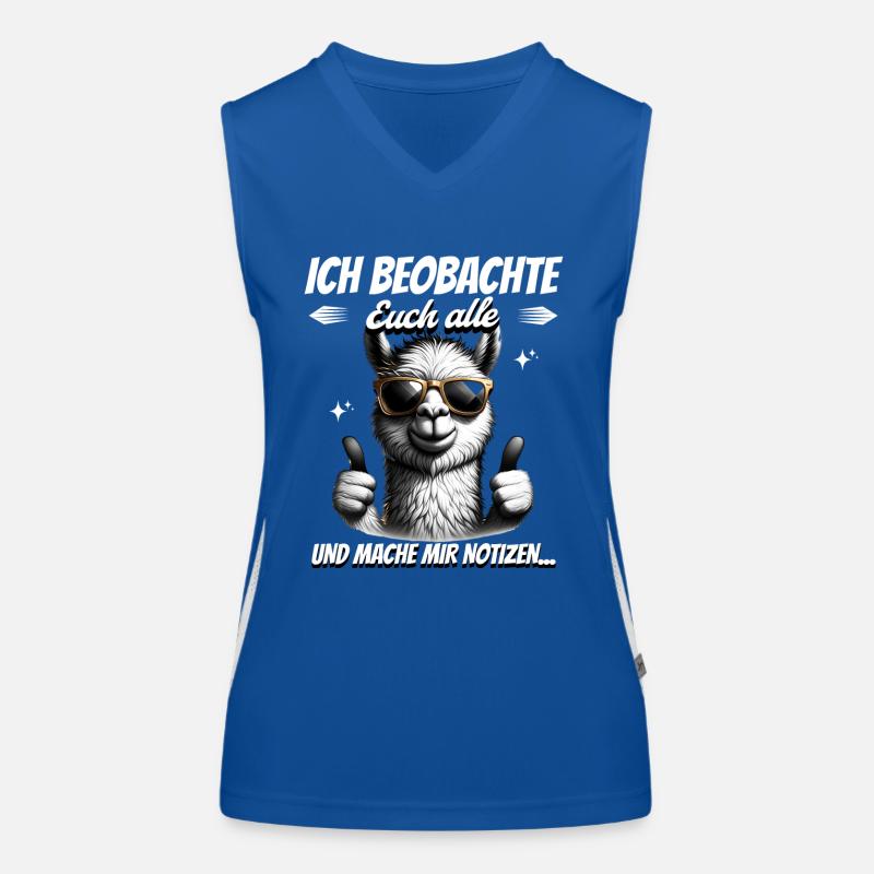 Ich Beobachte Euch Alle Und Mache Mir Notizen Funktionelles Kontrast-Tank Top für Frauen
