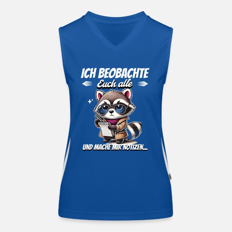 Ich Beobachte Euch Alle Und Mache Mir Notizen Funktionelles Kontrast-Tank Top für Frauen