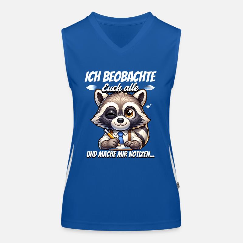 Ich Beobachte Euch Alle Und Mache Mir Notizen Funktionelles Kontrast-Tank Top für Frauen