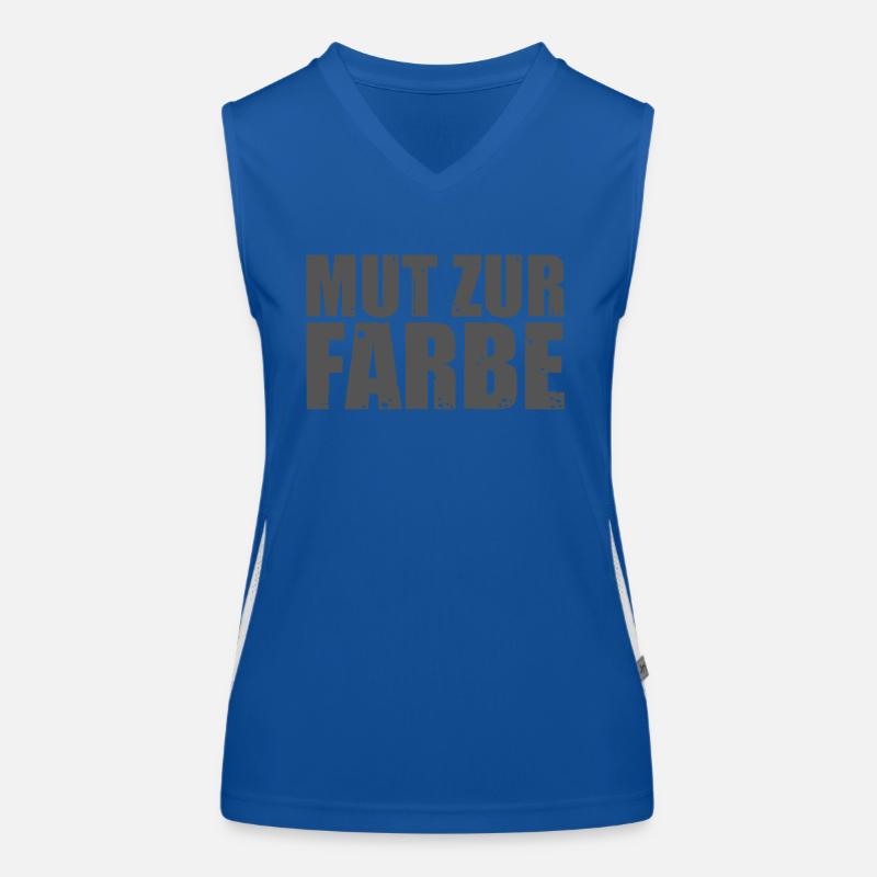 Courage to Colour Humour Sarcasm Fun Funny Saying Women's Functional Contrast Tank Top