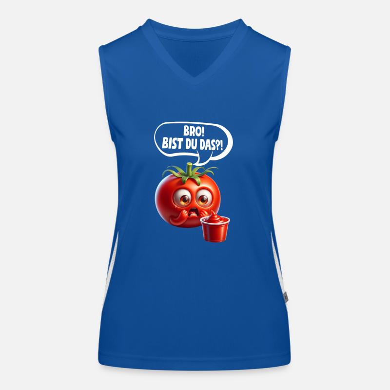 Frangin! C’est toi?! Tomates Tomates Débardeur respirant contrasté Femme