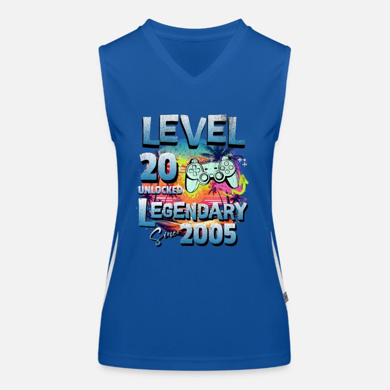 Level 20 Unlocked since 1982 Birthday Women's Functional Contrast Tank Top