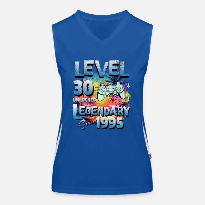 Level 30 Freigeschaltet seit 1982 Geburtstag Funktionelles Kontrast-Tank Top für Frauen