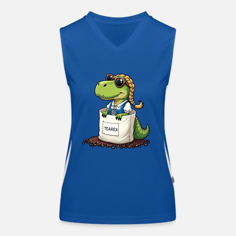 Tea Rex Dinosaurier traditionellen Dir Tee Funktionelles Kontrast-Tank Top für Frauen