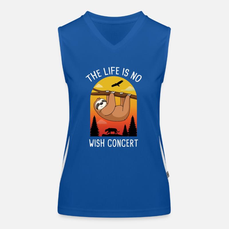The Life is No Wish Concert German Proverbs Women's Functional Contrast Tank Top