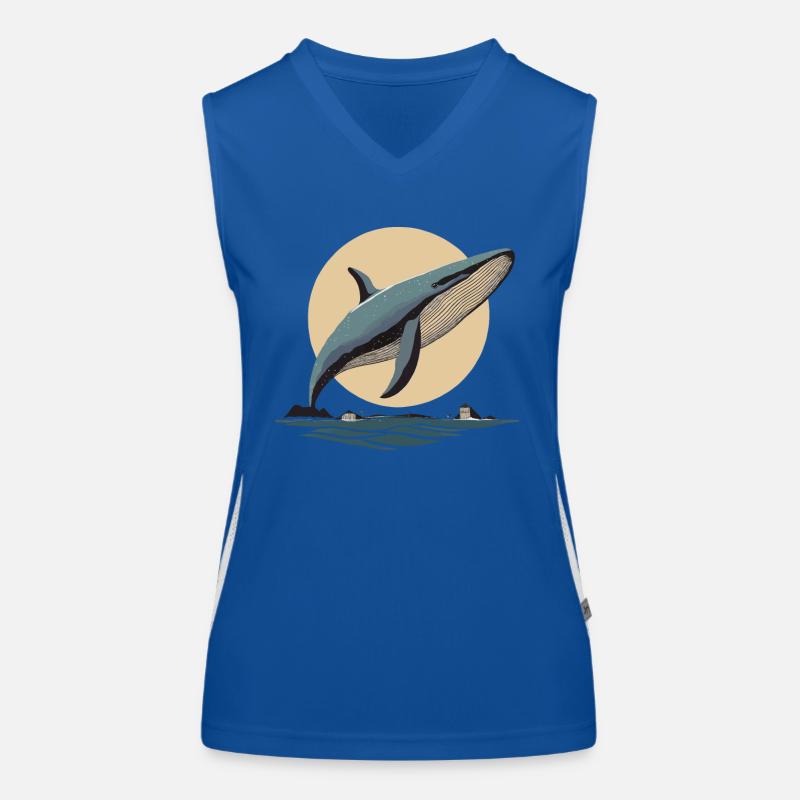 Orca, Wal, Tiere, Ozean Funktionelles Kontrast-Tank Top für Frauen