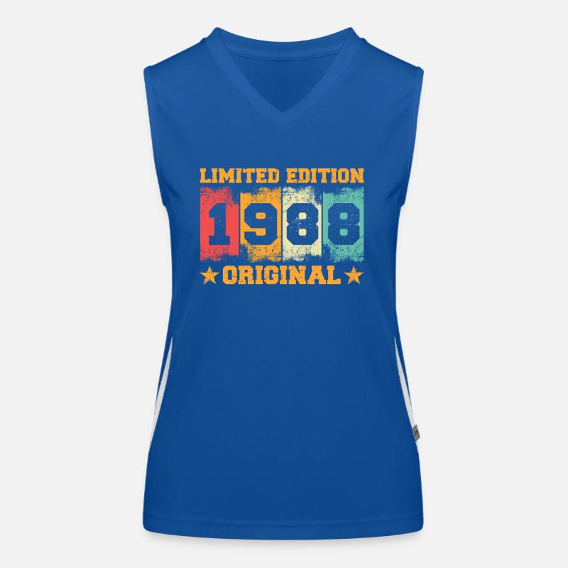36. Geburtstag Geboren 1988 Geburtstagsgeschenk Funktionelles Kontrast-Tank Top für Frauen