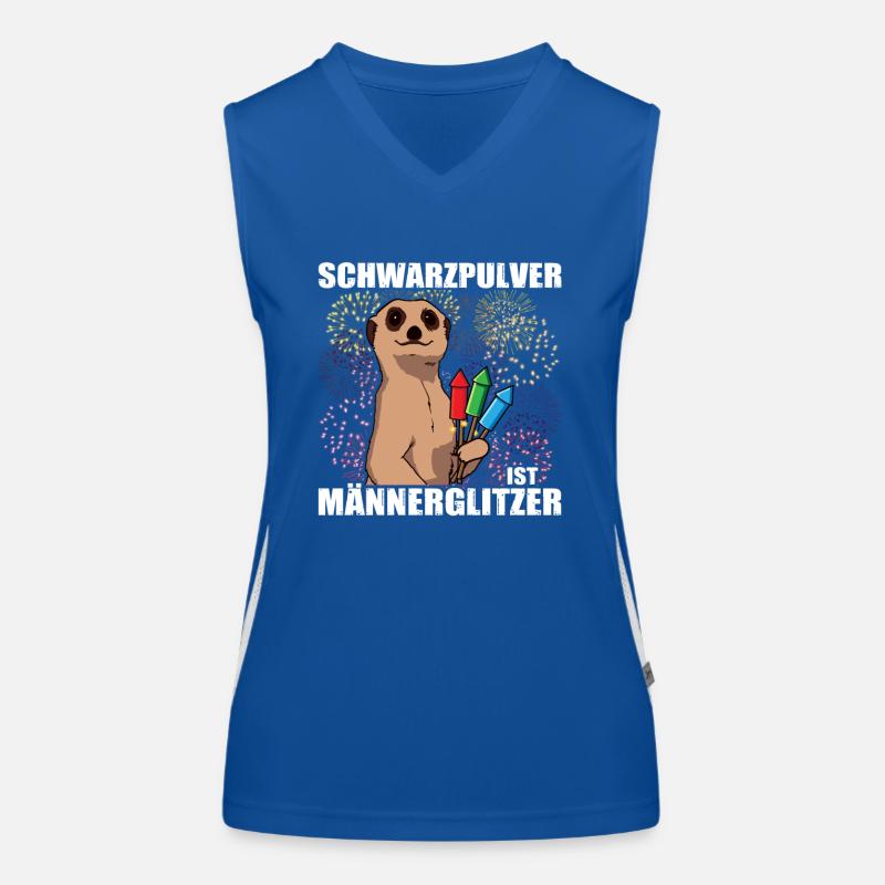 Black powder, pyrotechnicians, firecrackers, fireworks Women's Functional Contrast Tank Top