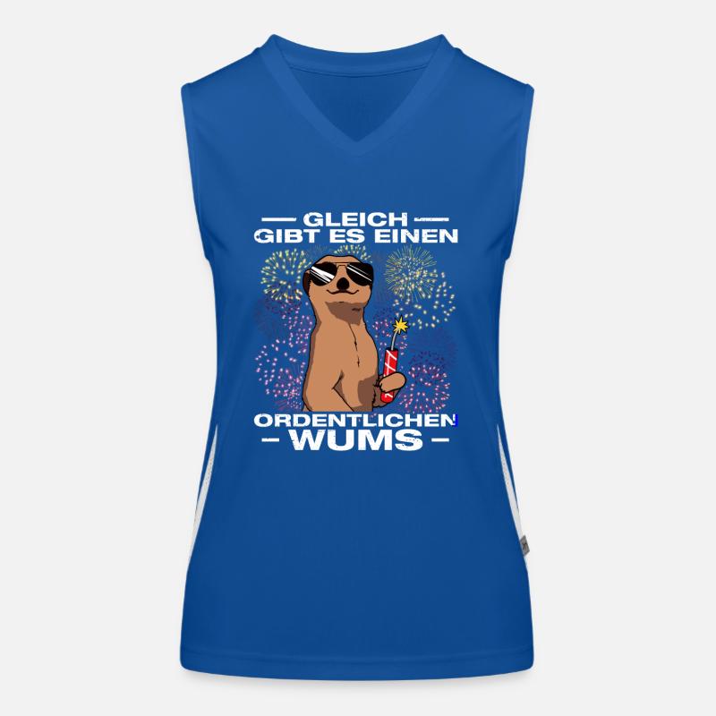 Proper Boom Pyrotechnician Firecrackers Fireworks Women's Functional Contrast Tank Top