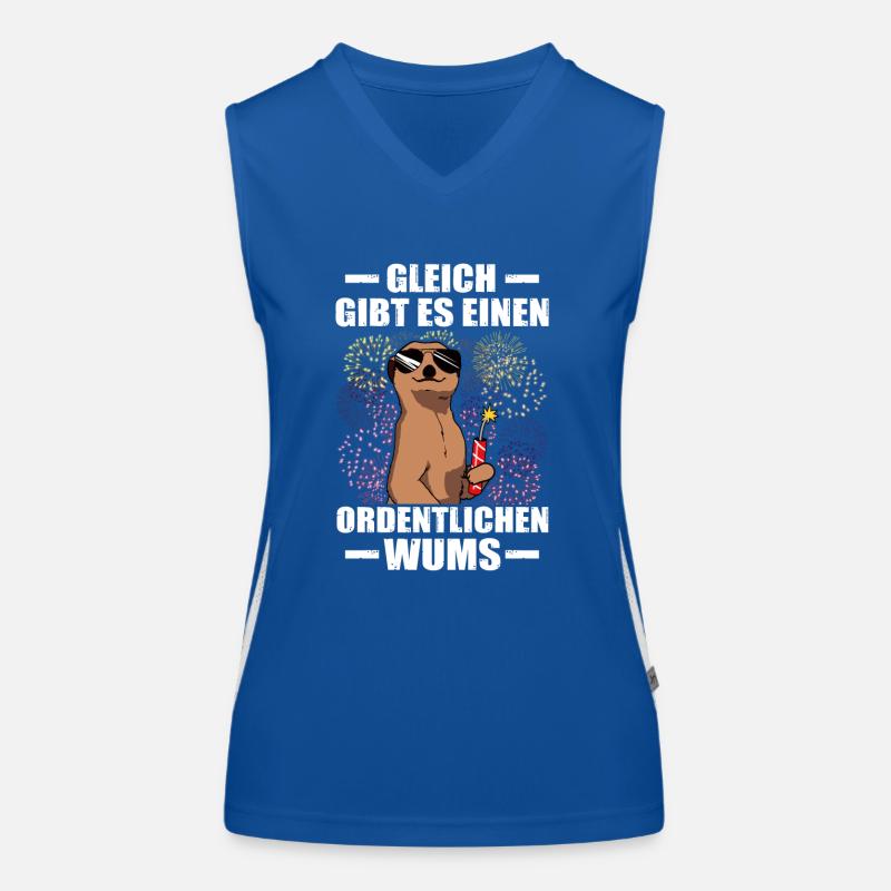 Proper Boom Pyrotechnician Firecrackers Fireworks Women's Functional Contrast Tank Top