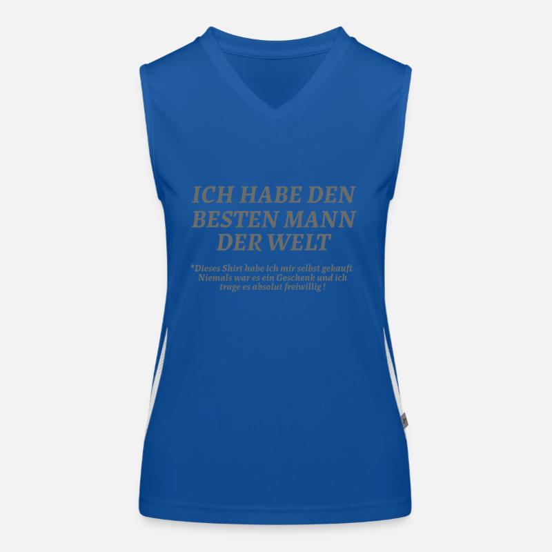 Ich habe den besten Mann der Welt Funktionelles Kontrast-Tank Top für Frauen