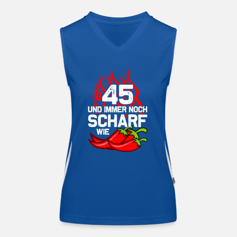 45. Geburtstag Geboren 1980 Geburtstagsgeschenk Funktionelles Kontrast-Tank Top für Frauen