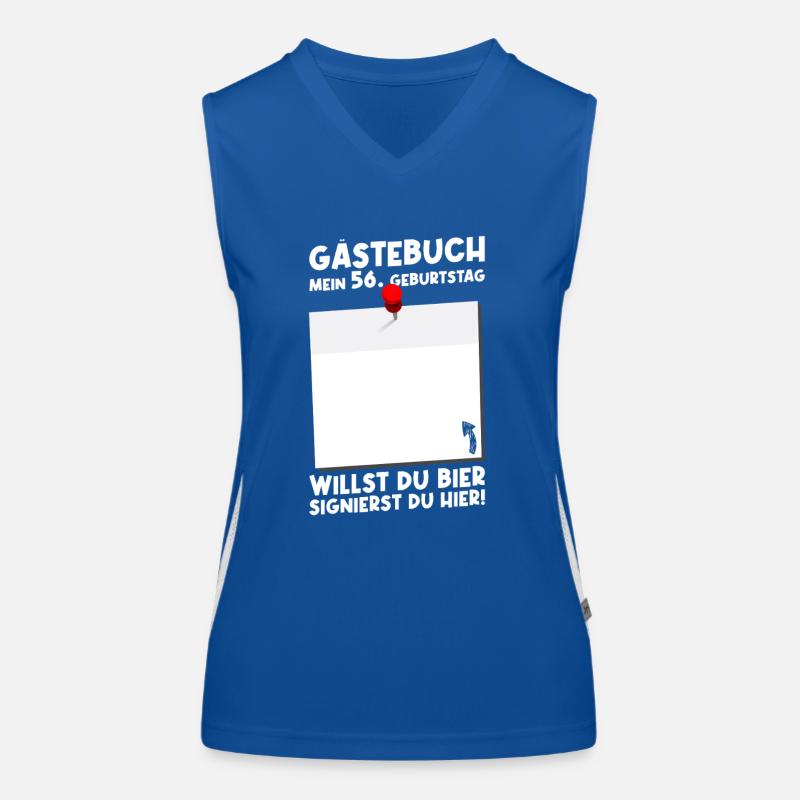 56. Geburtstag Geboren 1969 Geburtstagsgeschenk Funktionelles Kontrast-Tank Top für Frauen