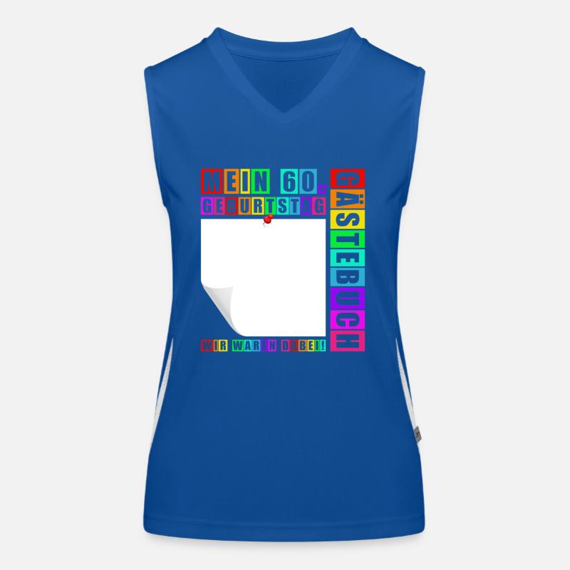 60. Geburtstag Geboren 1965 Geburtstagsgeschenk Funktionelles Kontrast-Tank Top für Frauen