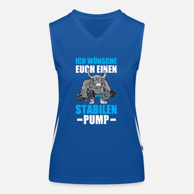 Pompe stable Musculation Musculation Musculation Exercice de poids Débardeur respirant contrasté Femme