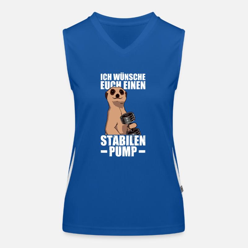 Pompe stable Musculation Musculation Musculation Exercice de poids Débardeur respirant contrasté Femme