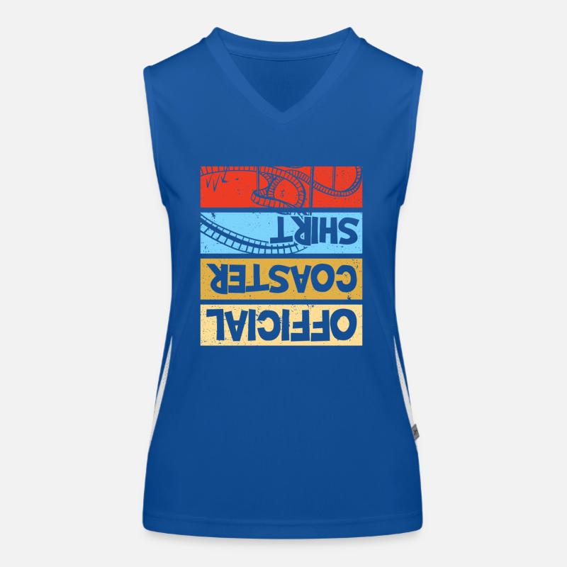 Freizeitpark Rollercoaster Achterbahn Freak Funktionelles Kontrast-Tank Top für Frauen