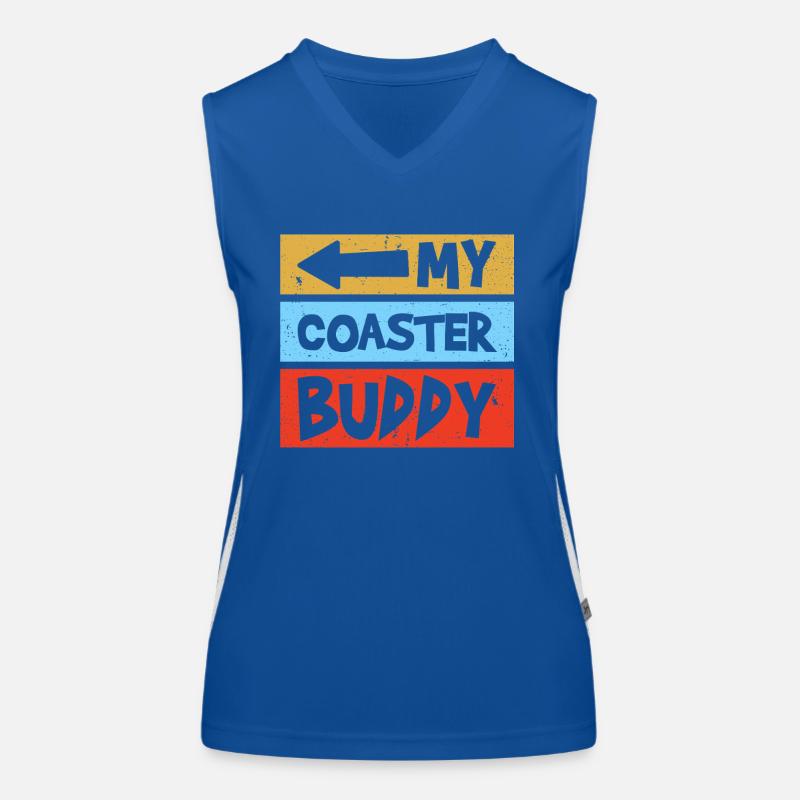 Coaster Buddy Freizeitpark Achterbahn Funktionelles Kontrast-Tank Top für Frauen