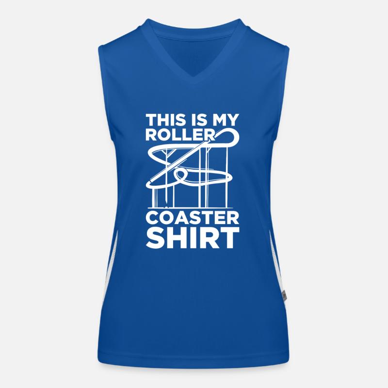 My roller coaster amusement park roller coaster Women's Functional Contrast Tank Top