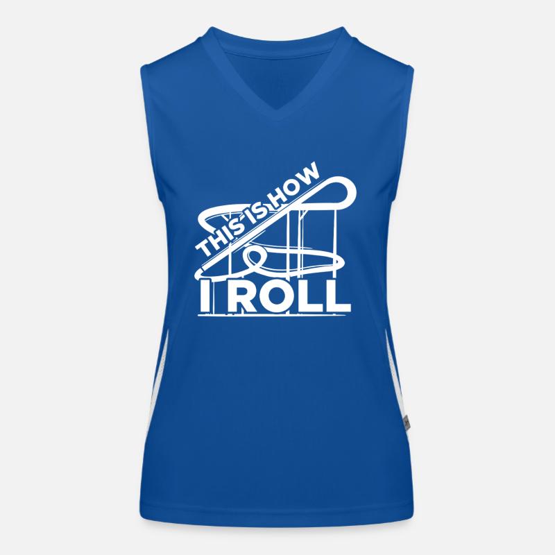 How i roll Freizeitpark Rollercoaster Achterbahn Funktionelles Kontrast-Tank Top für Frauen