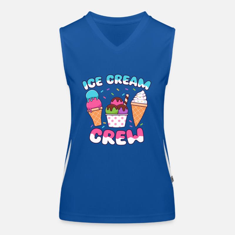 Eis Sommer Eis Cream Lustiges Kinder Eis Am Stiel Funktionelles Kontrast-Tank Top für Frauen