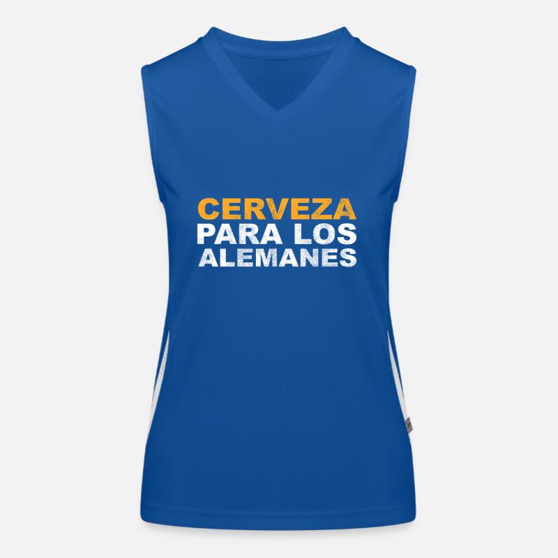 Mallorca German Beer Saying Women's Functional Contrast Tank Top
