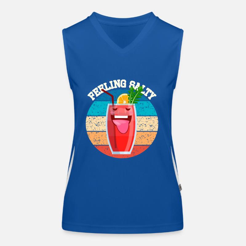 Feeling salty Cinco de mayo Funktionelles Kontrast-Tank Top für Frauen