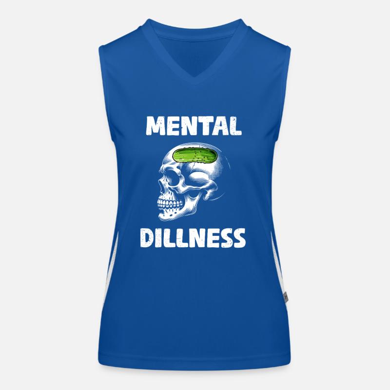 Maladie mentale Drôle Concombre Cornichon Concombre Amour Débardeur respirant contrasté Femme