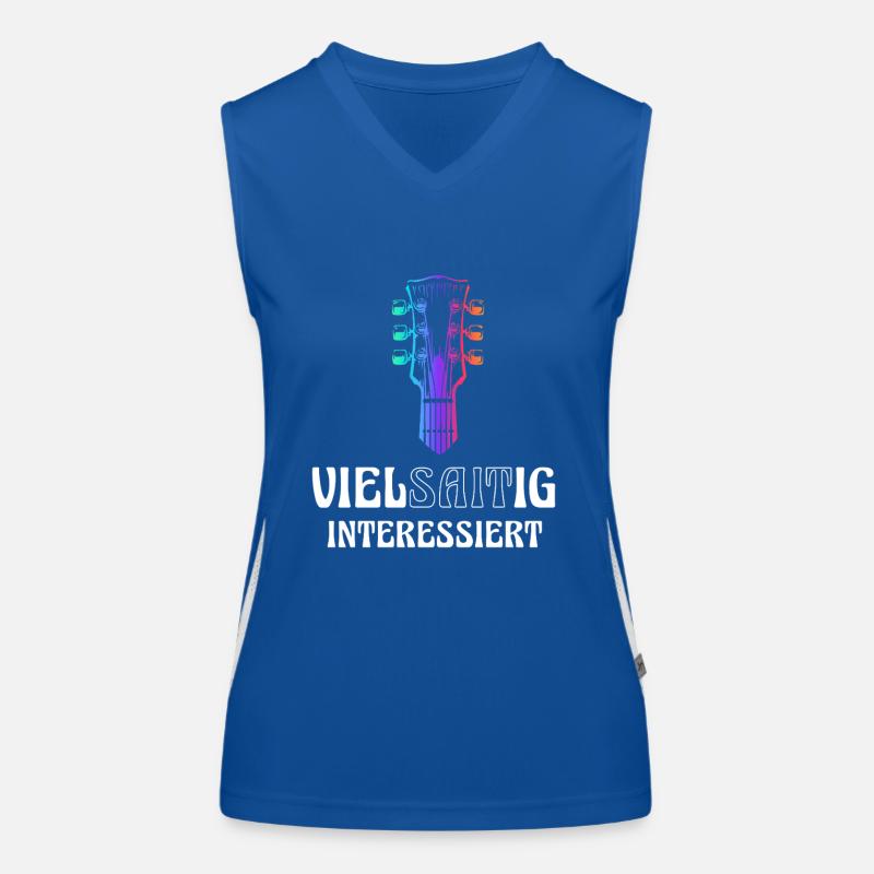 Guitar multi-stringed interested Women's Functional Contrast Tank Top