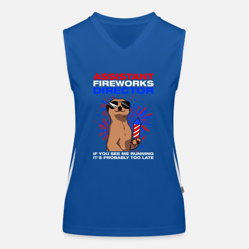Pyrotechniker Assistant fireworks director Funktionelles Kontrast-Tank Top für Frauen