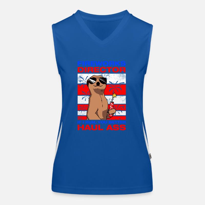 Fireworks director Pyrotechnician Firecrackers Women's Functional Contrast Tank Top