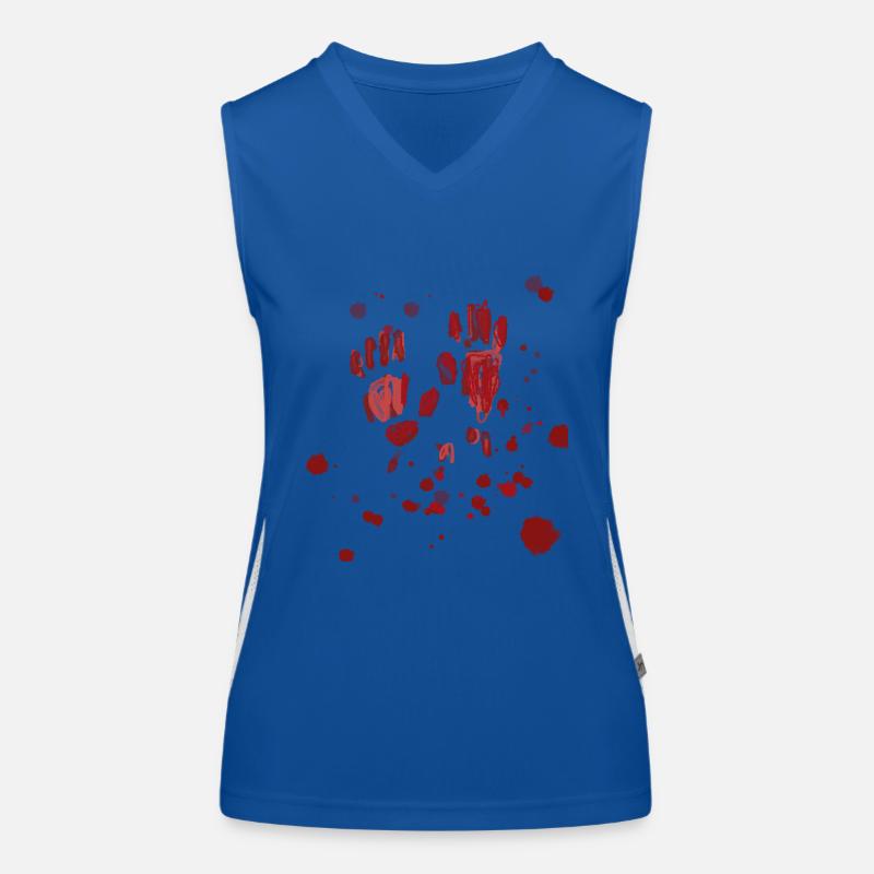 Blut,,Hände,blutspritzer,halloween Funktionelles Kontrast-Tank Top für Frauen