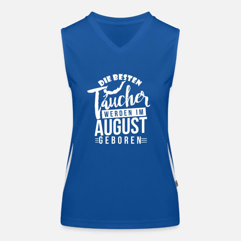 Tauchen - Taucher - Taucher Geburtstagsshirt Funktionelles Kontrast-Tank Top für Frauen