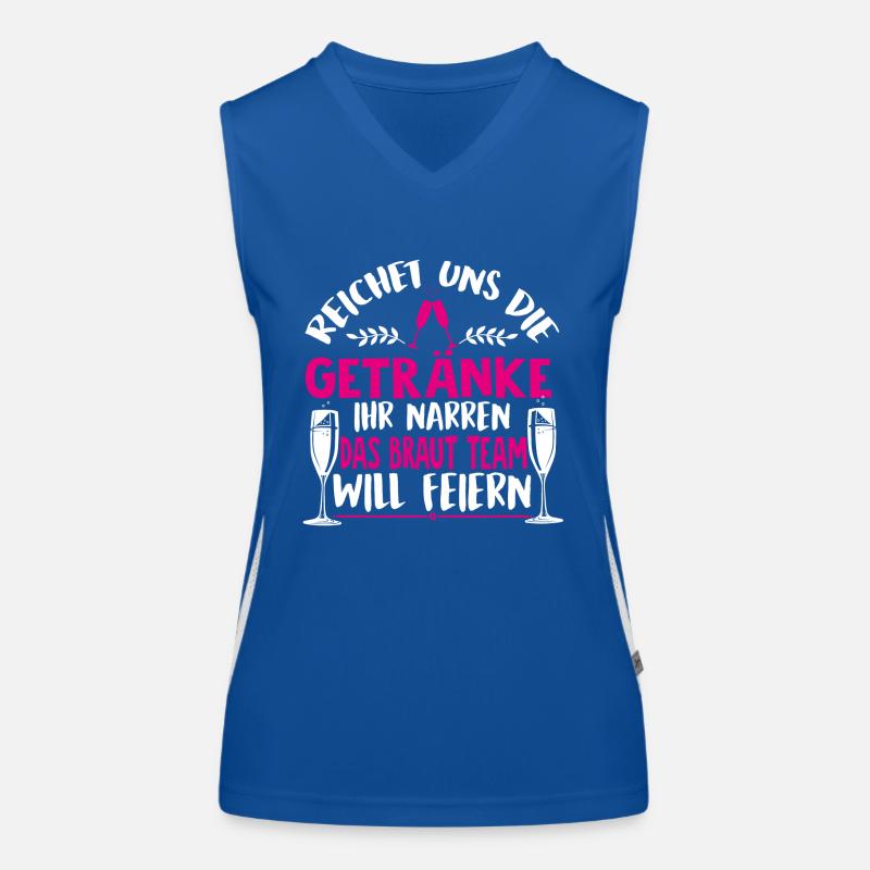 BRAUT / HOCHZEIT / FEIER / JUNGGESELLIN Funktionelles Kontrast-Tank Top für Frauen