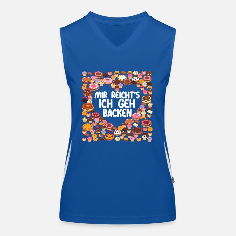Mir reichts ich geh Backen Bäcker Bäckerin Kuchen Funktionelles Kontrast-Tank Top für Frauen