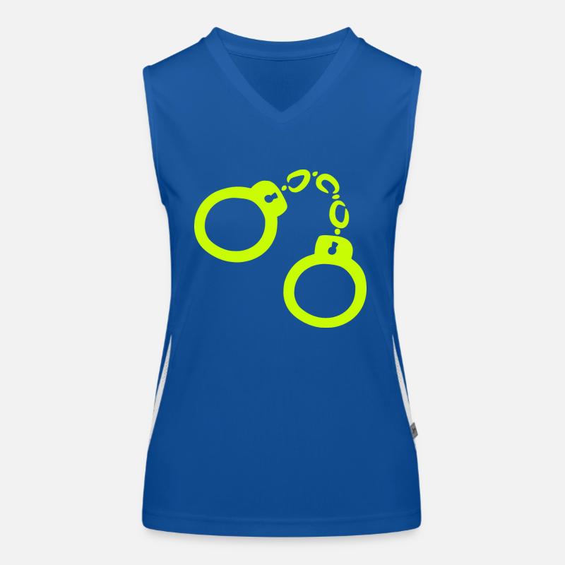 Handcuffs Yellow Women's Functional Contrast Tank Top