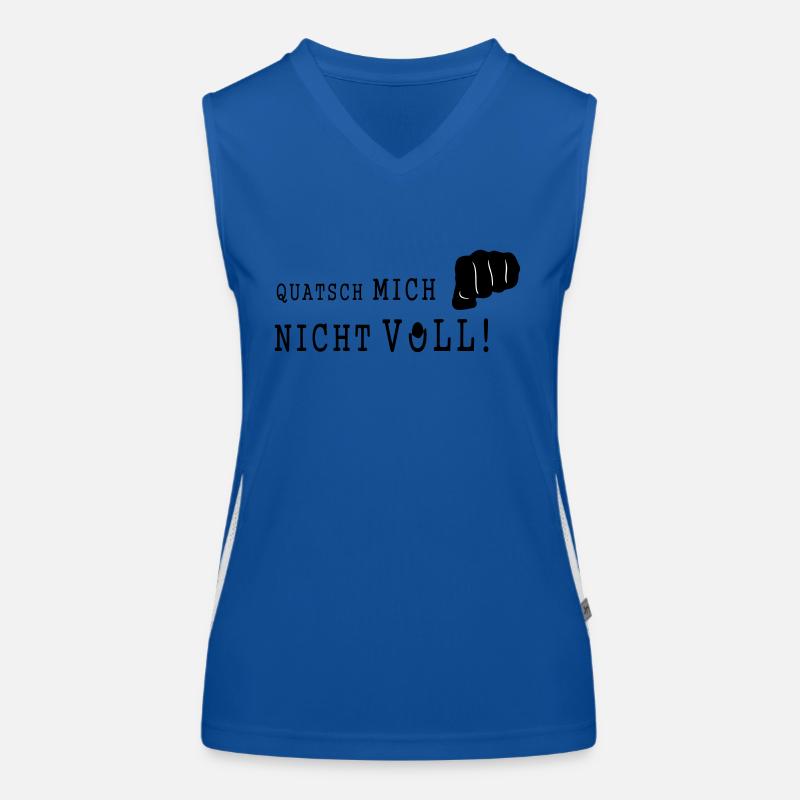 QUATSCH MICH NICHT VOLL Funktionelles Kontrast-Tank Top für Frauen