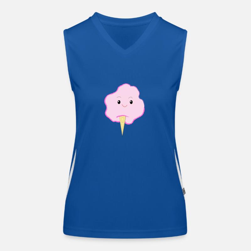 Merry cotton candy - ice cream - gift idea Women's Functional Contrast Tank Top
