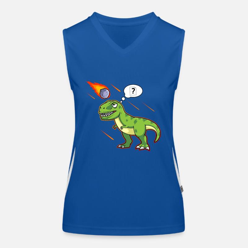 T-Rex Tyrannosaurus Rex Pierre Ciseaux Papier Dino Débardeur respirant contrasté Femme