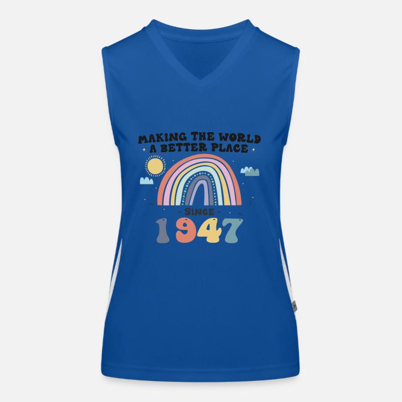 Die Welt seit 1947 besser machen, niedlich Funktionelles Kontrast-Tank Top für Frauen